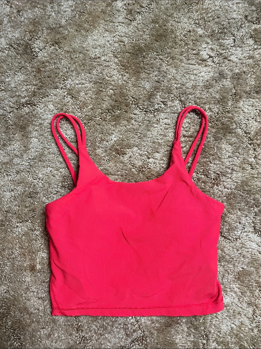Wilo Activewear Woman’s Cropped Red Tank Size Medium